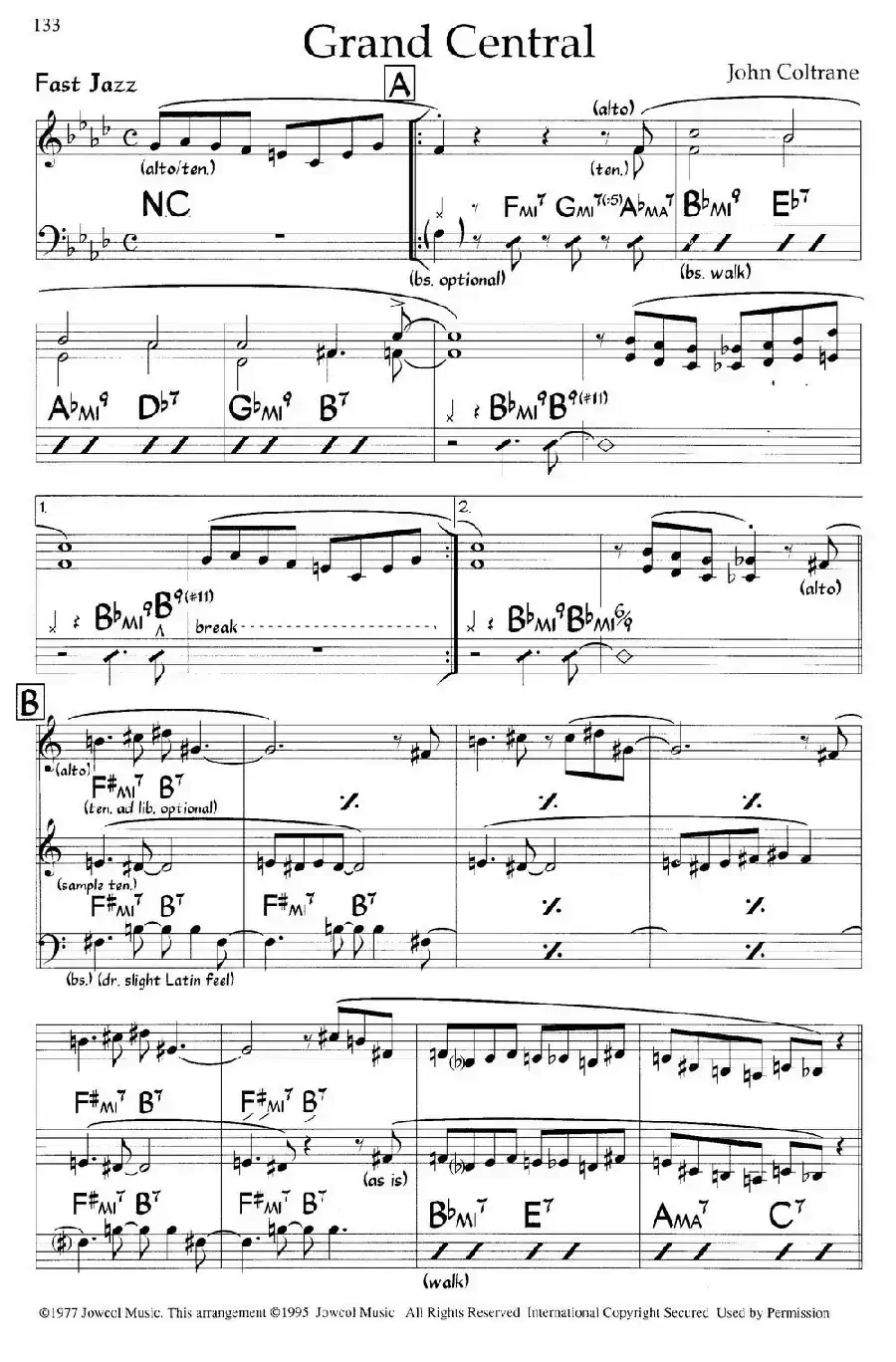 Grand Central（爵士钢琴曲）