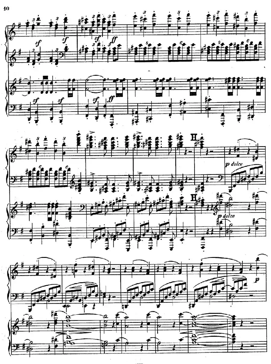 Symphony No.4 in e Minor Op.98（e小调第四交响曲·双钢琴）