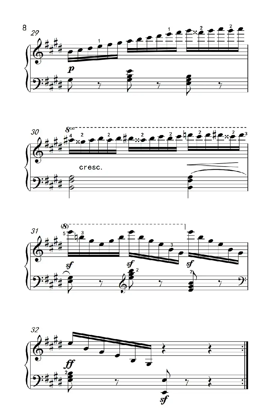 第七级3.练习曲（中央音乐学院 钢琴（业余）考级教程 7-9级）