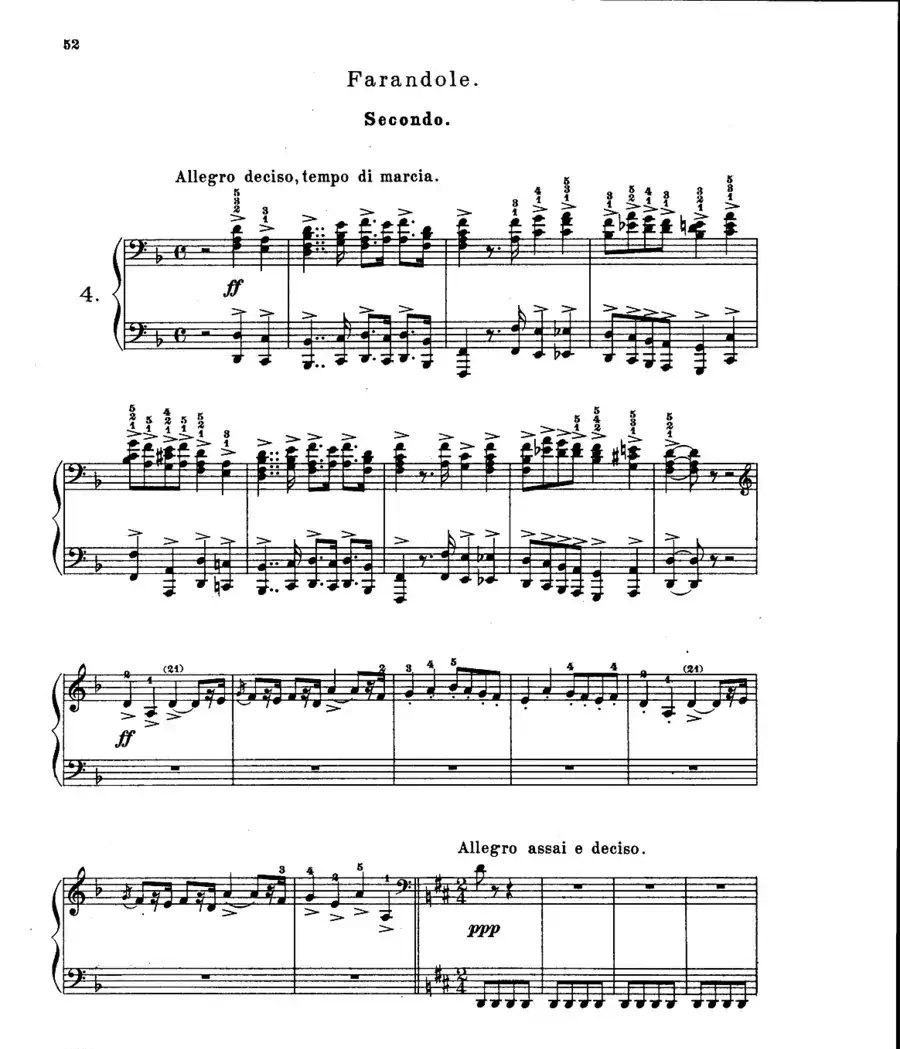 L'Arlesienne Suite No·2（阿莱城姑娘·第二组曲·四手联弹）