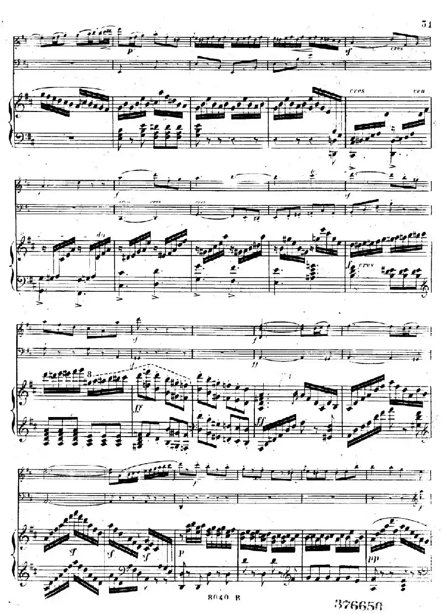 Piano Trio No.1 in d Minor Op.49（d小调第一钢琴三重奏·第三乐章）