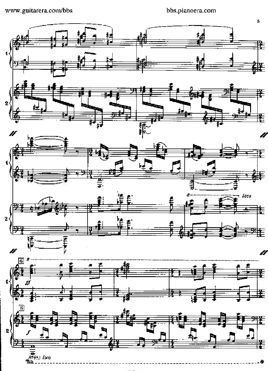 Sonata for Two Pianos（双钢琴奏鸣曲）
