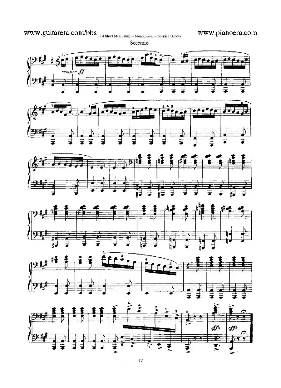 Spanish Dances Op.12（西班牙舞曲·四手联弹版）