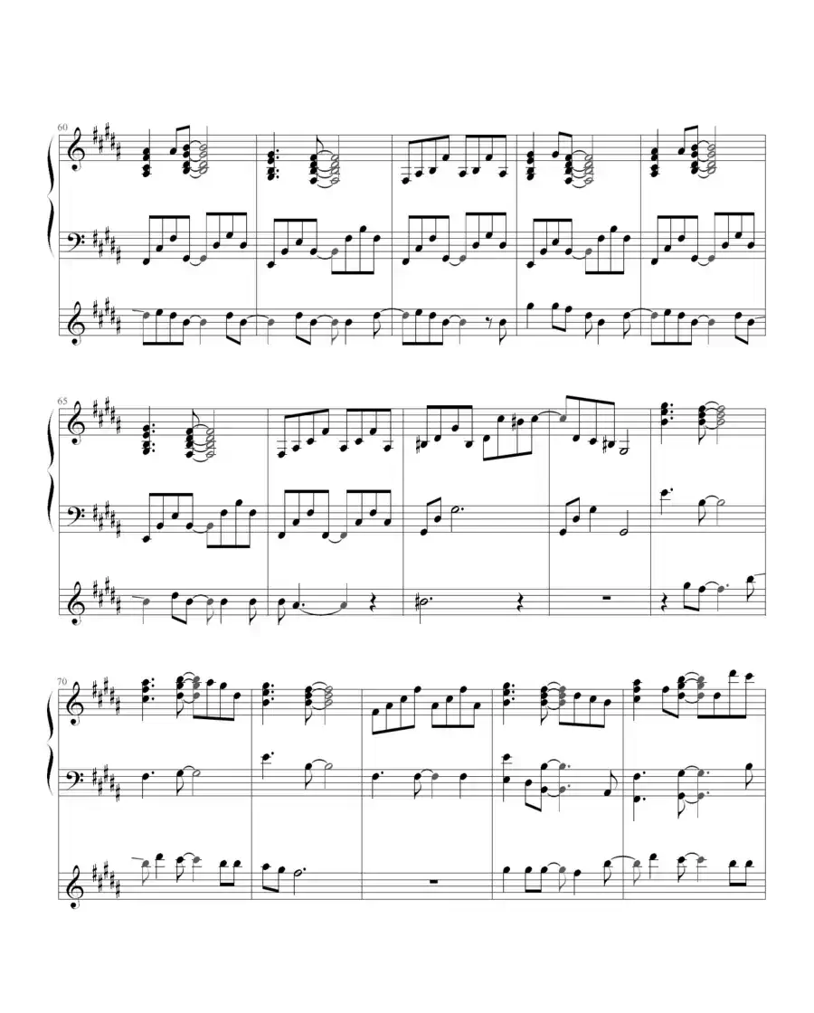 life is like a boat (生命如舟)(钢琴伴奏谱)