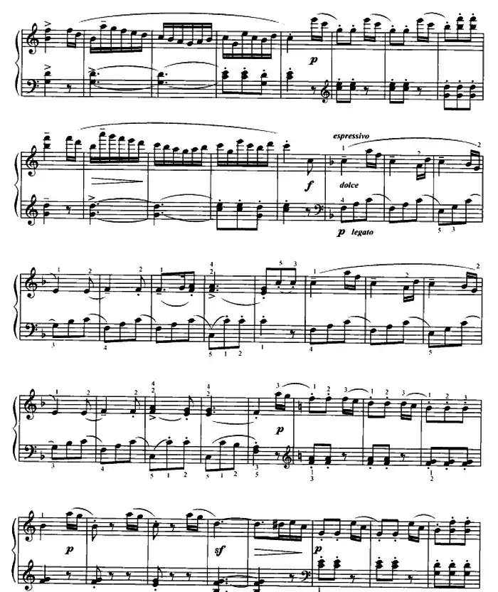 C大调小奏鸣曲 Op.55 No.1-2 （库劳作曲版）