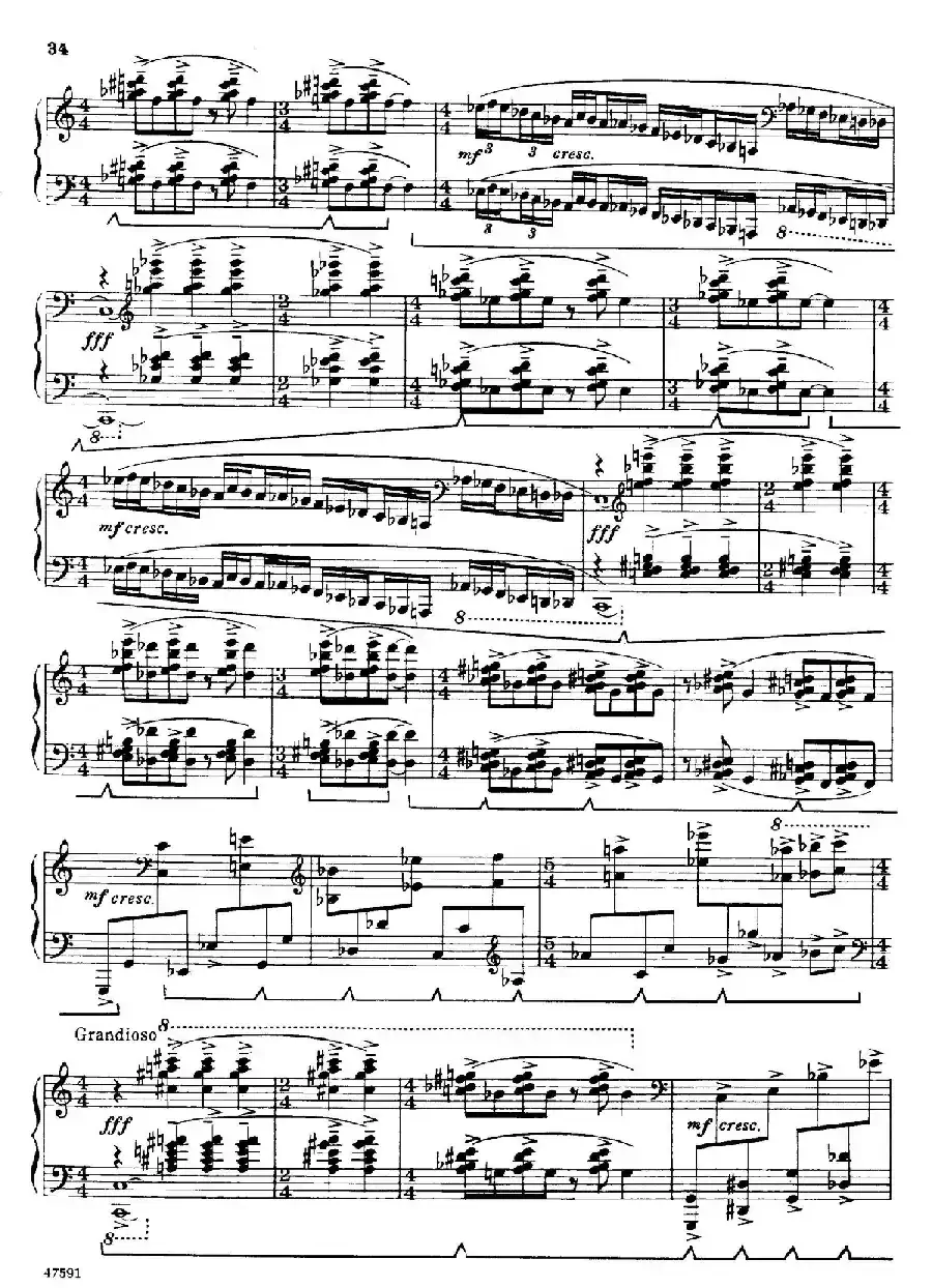 Piano Sonata in E-flat Major Op.95（降E大调钢琴奏鸣曲·Ⅲ）