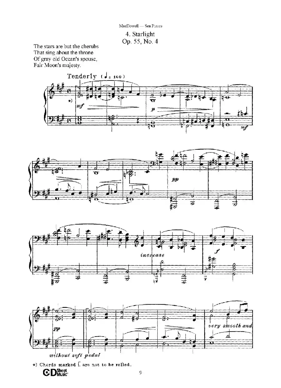 海景 Sea Pieces Op.55（No.4）