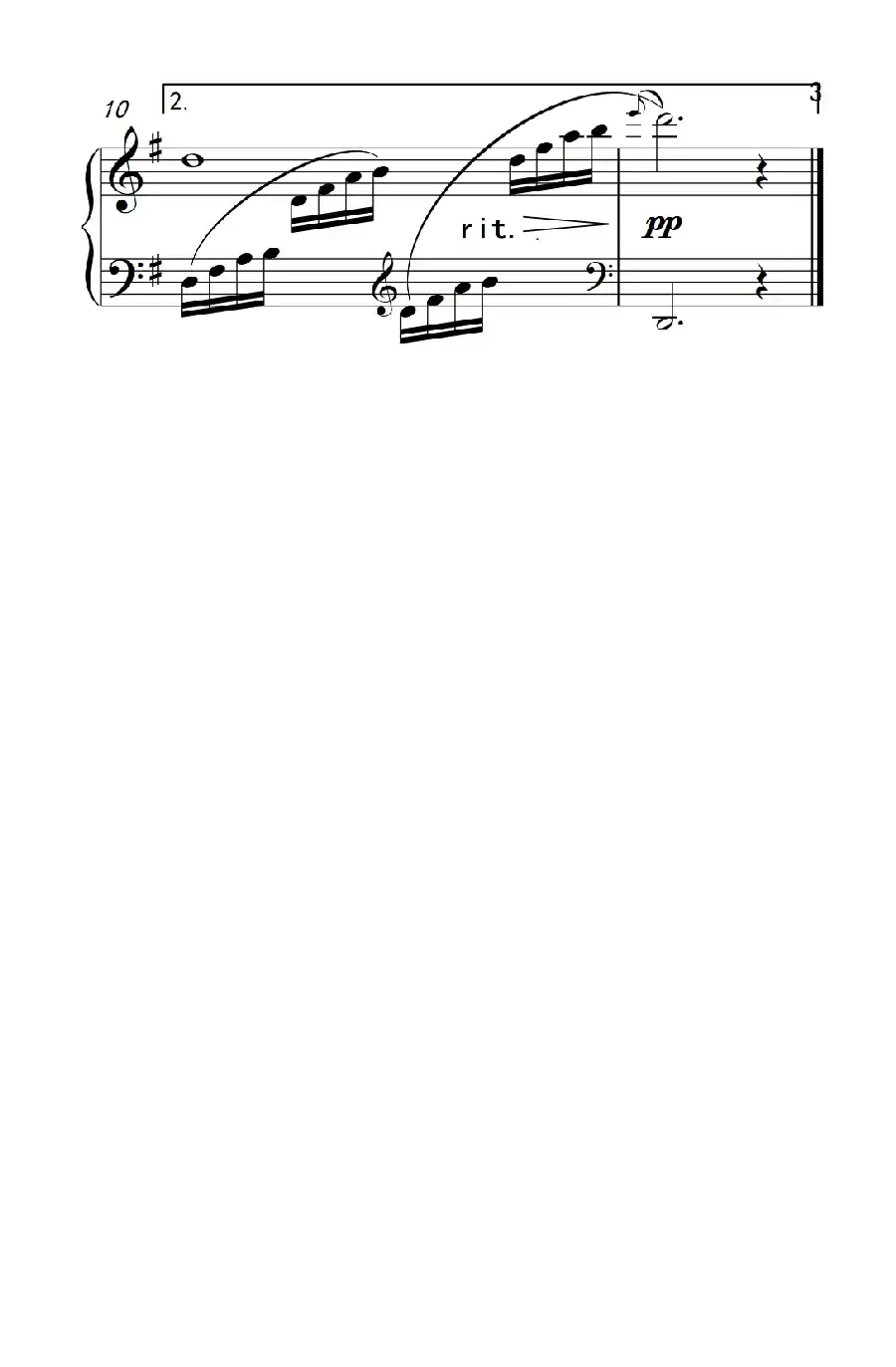 《梁祝》主题曲（约翰·汤普森 成人钢琴教程 第二册）