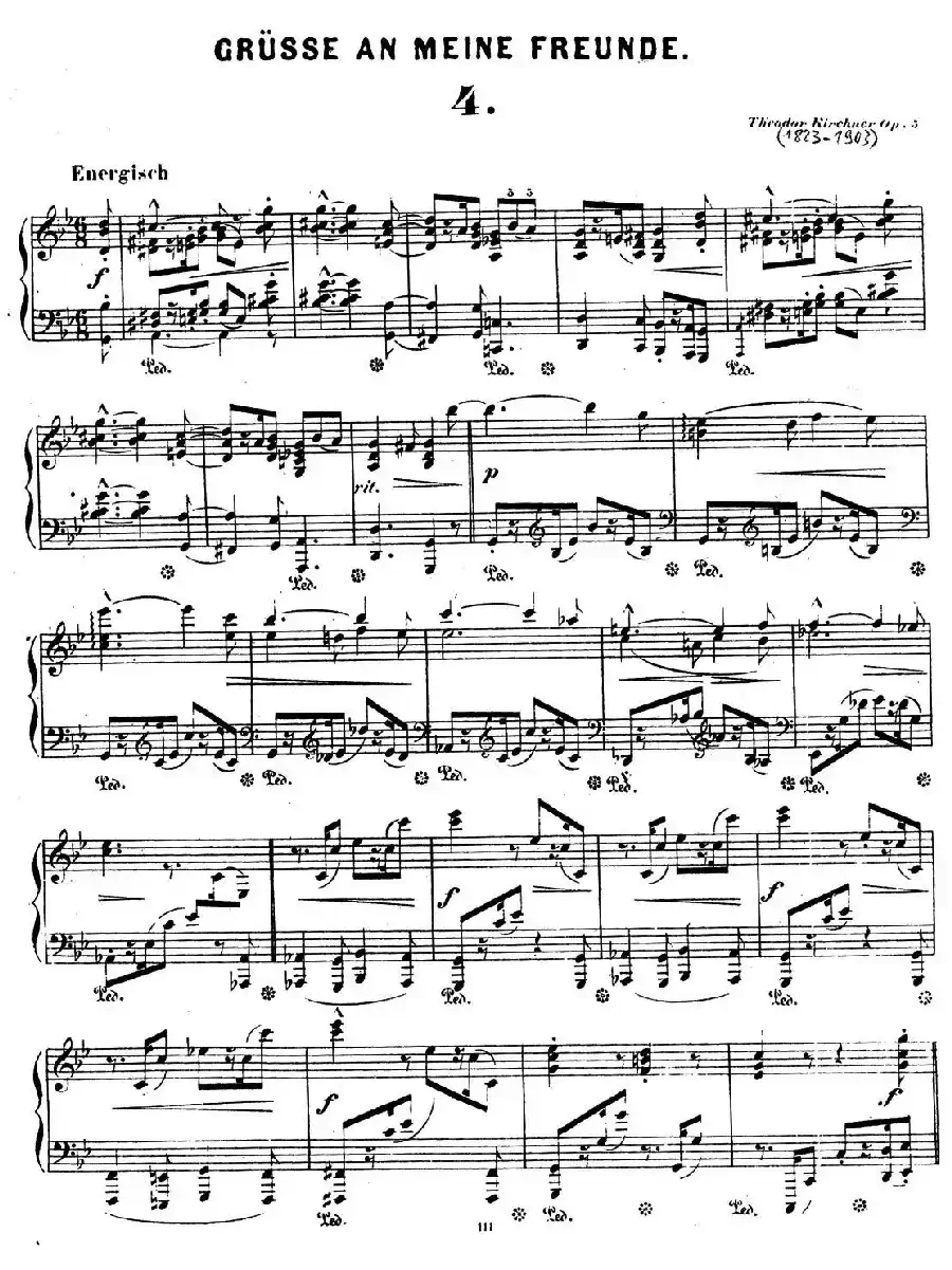 Gruesse An Meine Freunde Op.5（致朋友们的问候·4）
