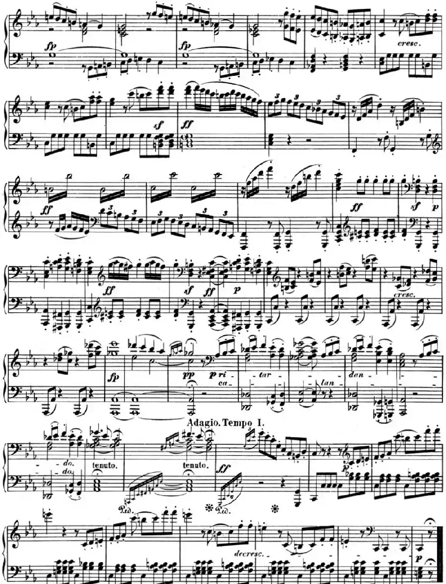 贝多芬钢琴奏鸣曲05 c小调 Op.10 No.1 C minor