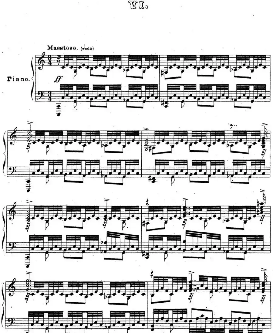 拉赫玛尼诺夫 音乐瞬间 Op.16 No.6 C大调