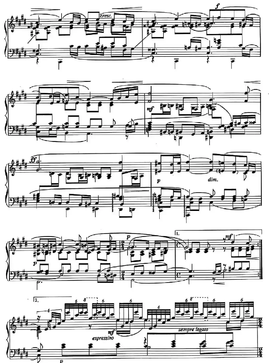 练声曲 Vocalise Op.34-14