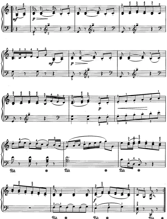 不可不弹的世界钢琴名曲：小步舞曲
