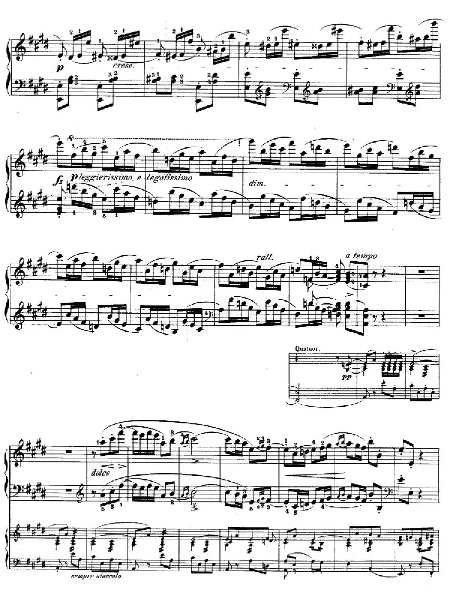 e小调第一钢琴协奏曲 Op.11（（钢琴独奏版·第三乐章）