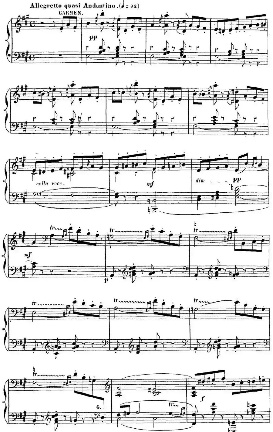 Carmen for Solo Piano（卡门全剧钢琴独奏版）（No.18）