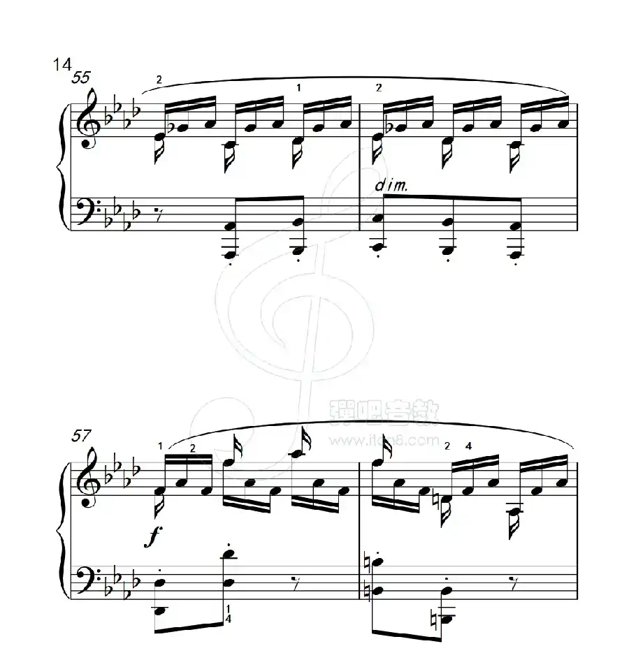 练习曲 57（克拉莫钢琴练习曲60首）