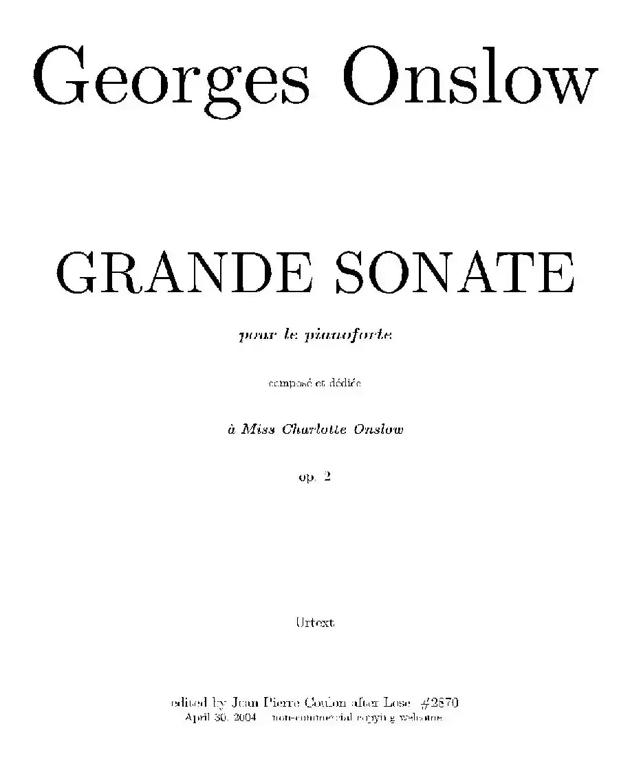 Grande Piano Sonata in c Minor Op.2（c小调华丽钢琴奏鸣曲·第三乐章）