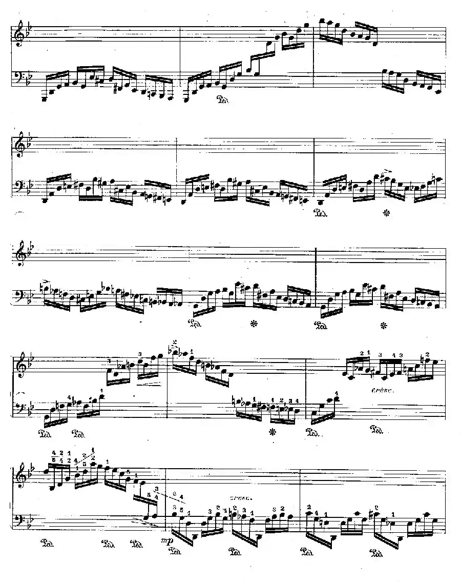12 Etudes For The Left Hand Op.92 No.8（12首为左手而作的钢琴练习曲）