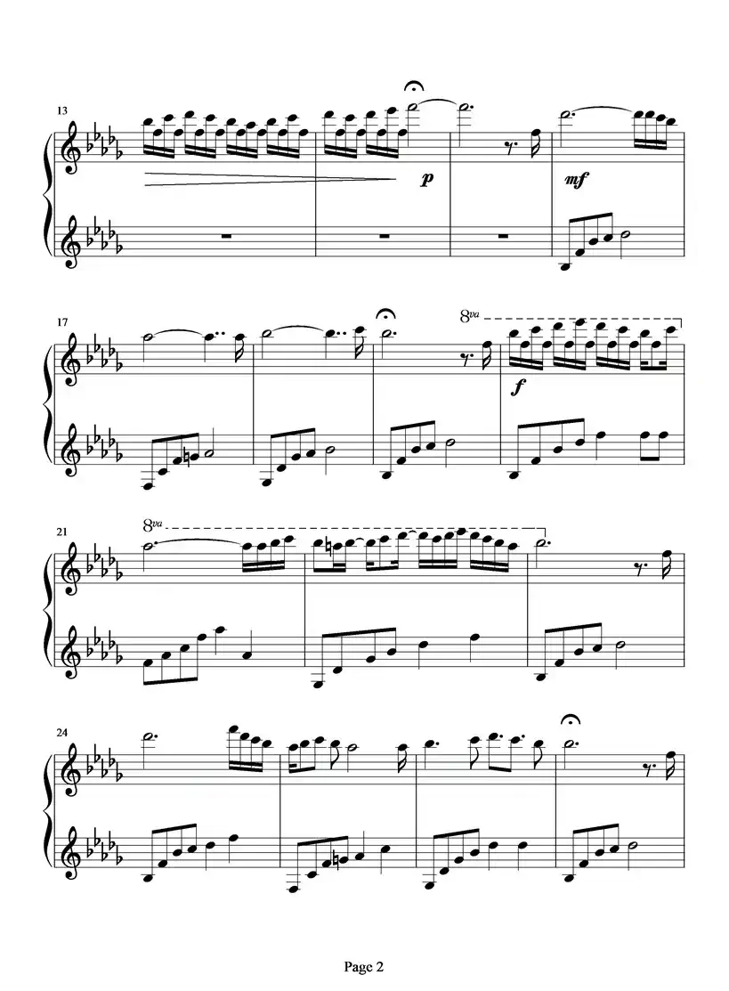 I miss you（靖靖记谱制谱版）