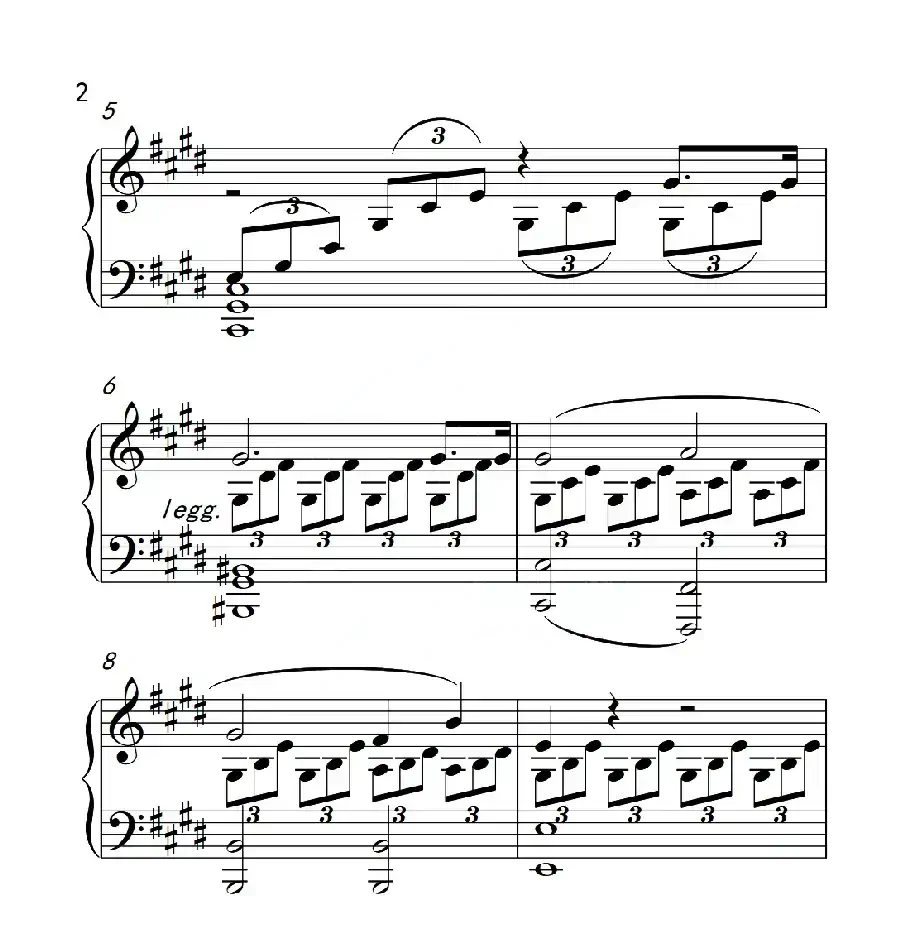 第六级 奏鸣曲(中国音乐学院钢琴考级作品1~6级)