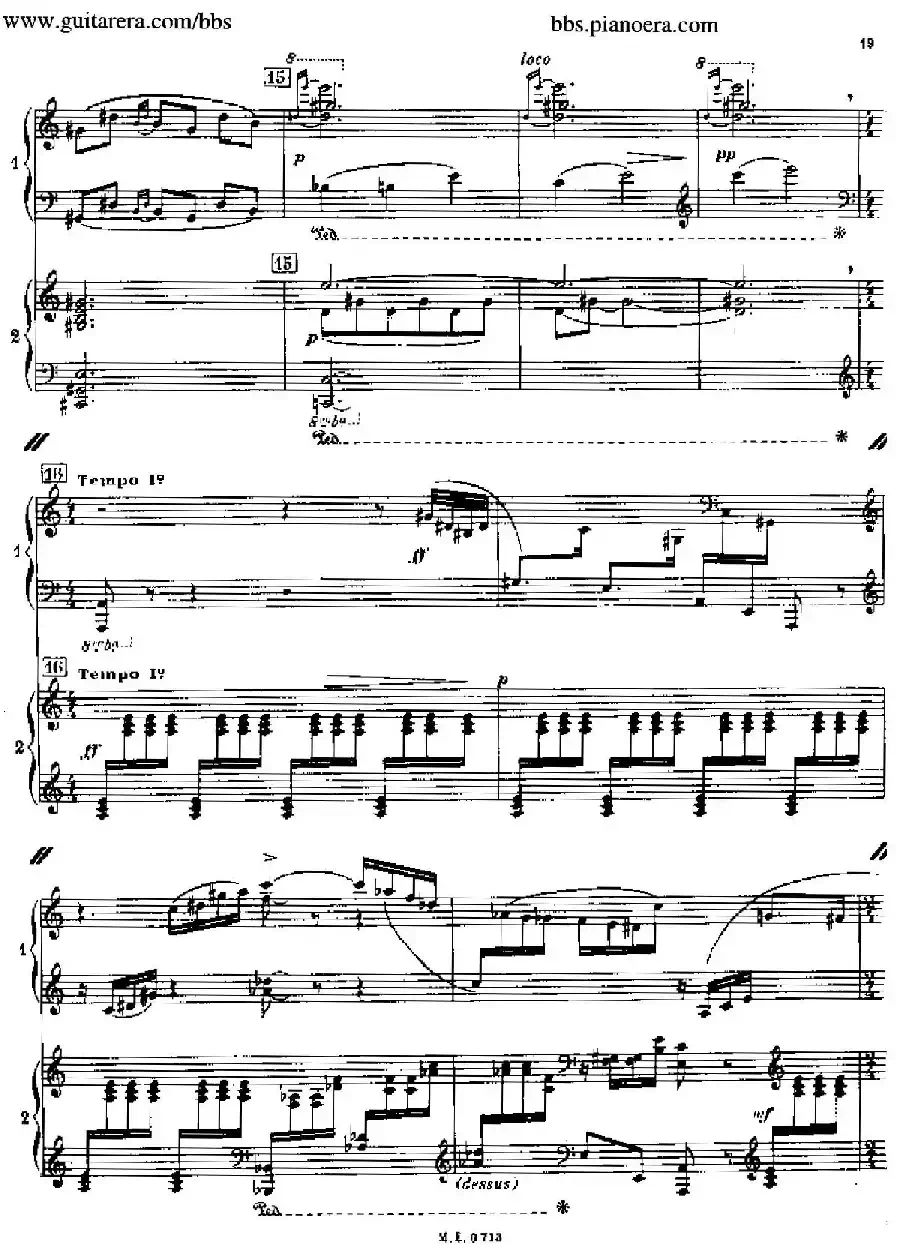 Sonata for Two Pianos（双钢琴奏鸣曲）