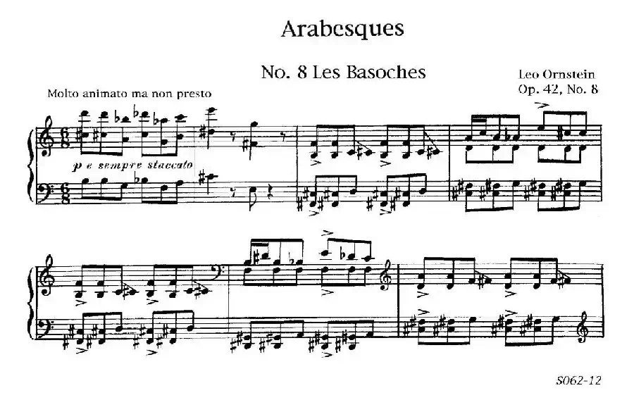 Arabesques Op.42（阿拉伯风格曲 8. 主教）