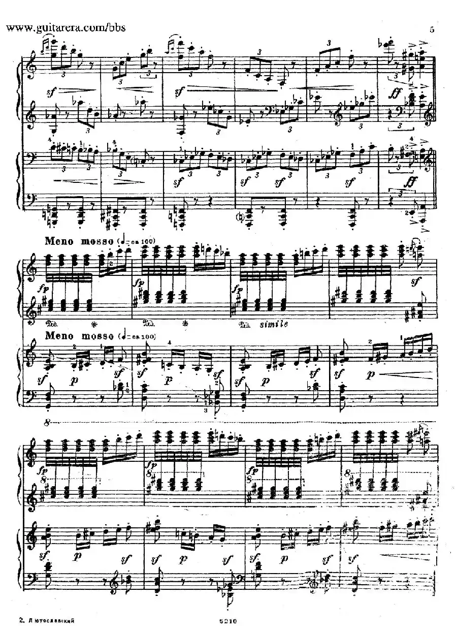 Variation on a Theme by Paganini（帕格尼尼主题变奏曲·双钢琴）
