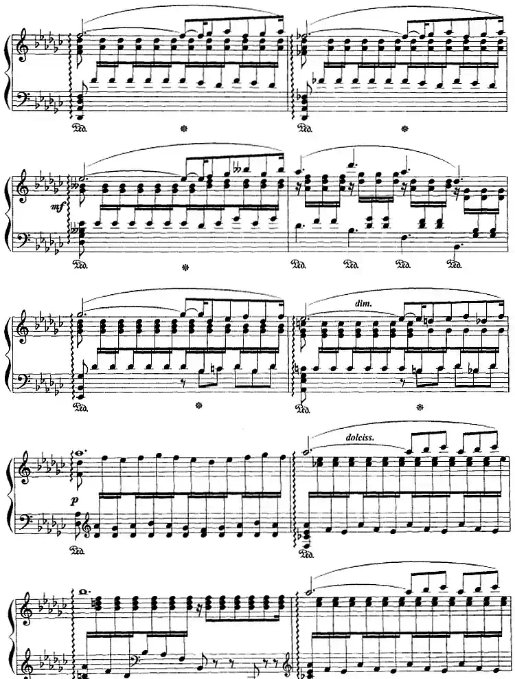现代钢琴曲：21、夜曲
