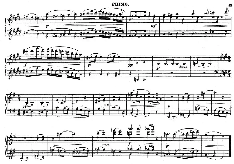 Zwolf Original-Compositionen fur Pianoforte zu 4 Handen Op.57（12首四手联弹小品·11）