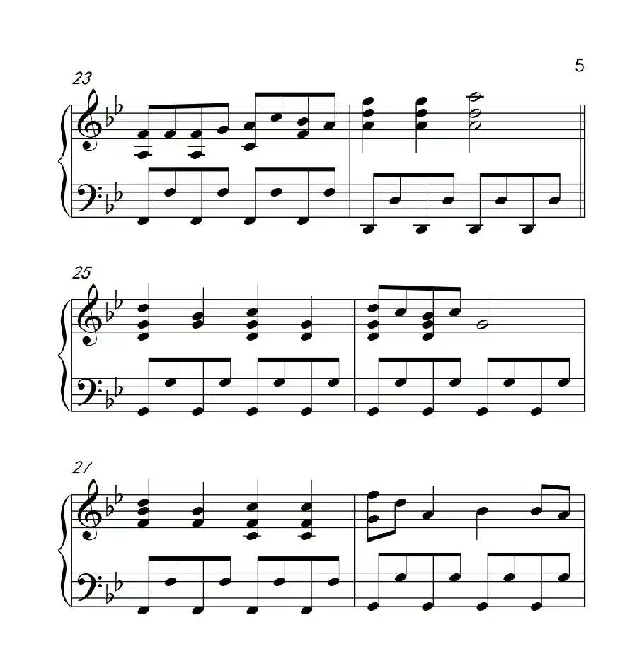 小苹果(《弹吧音教》制谱版)