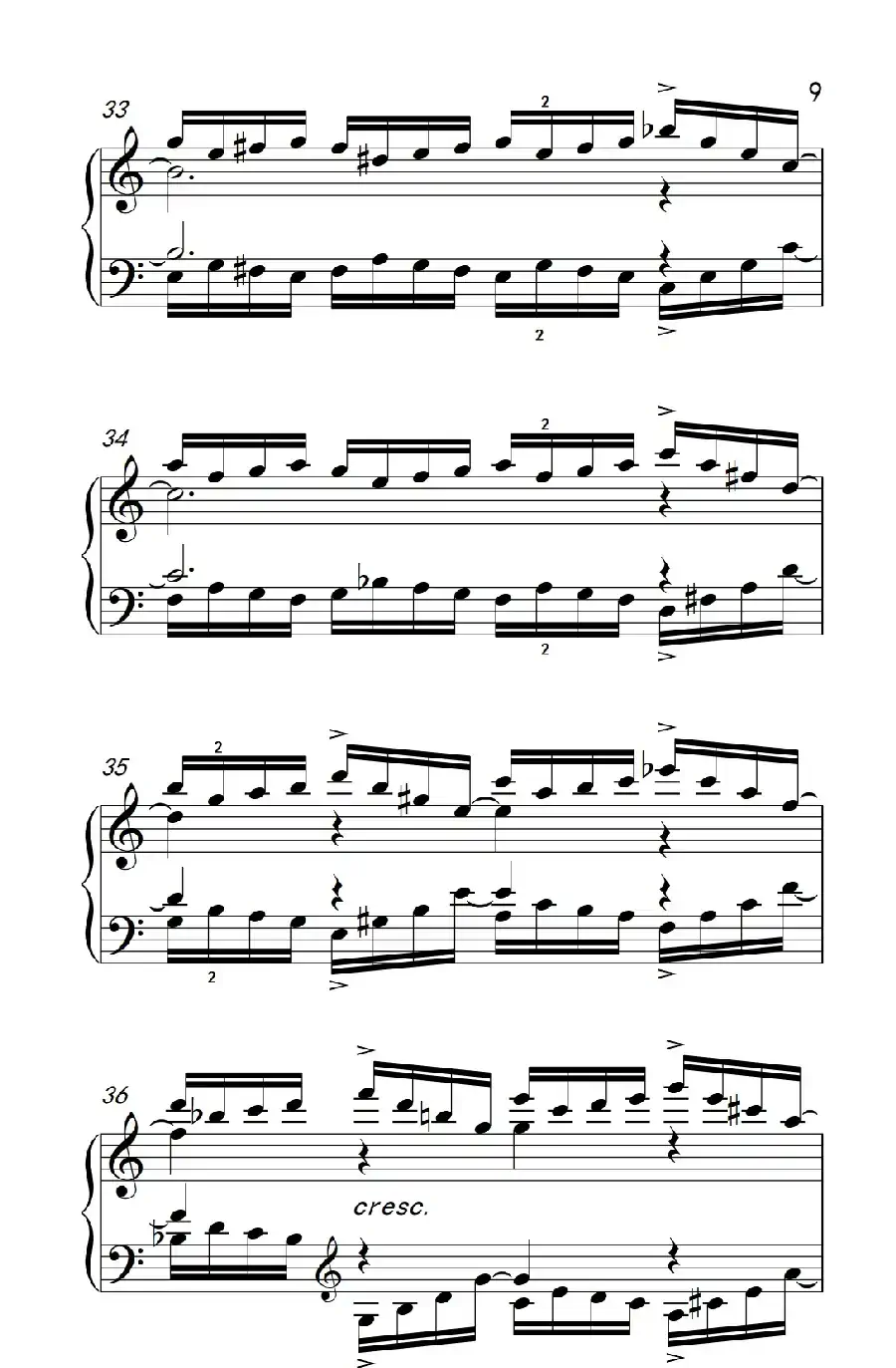 莫什科夫斯基 钢琴练习曲（第十首）