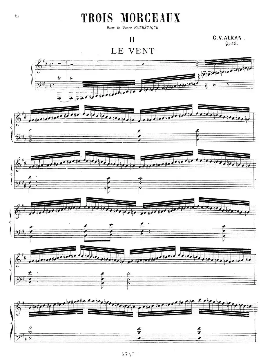 Trois Morceaux Dans Le Genre Pathétique Op.15（3首伤感小品·Ⅱ）