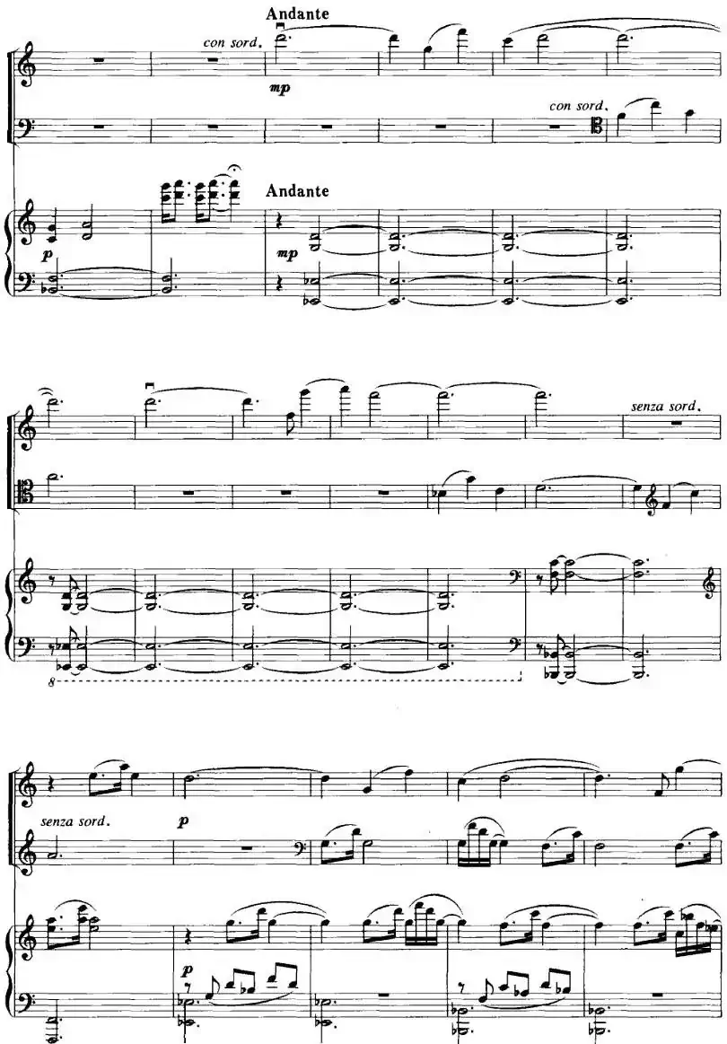 钢琴三重奏（亢竹青作曲版、小提琴+大提琴+钢琴）