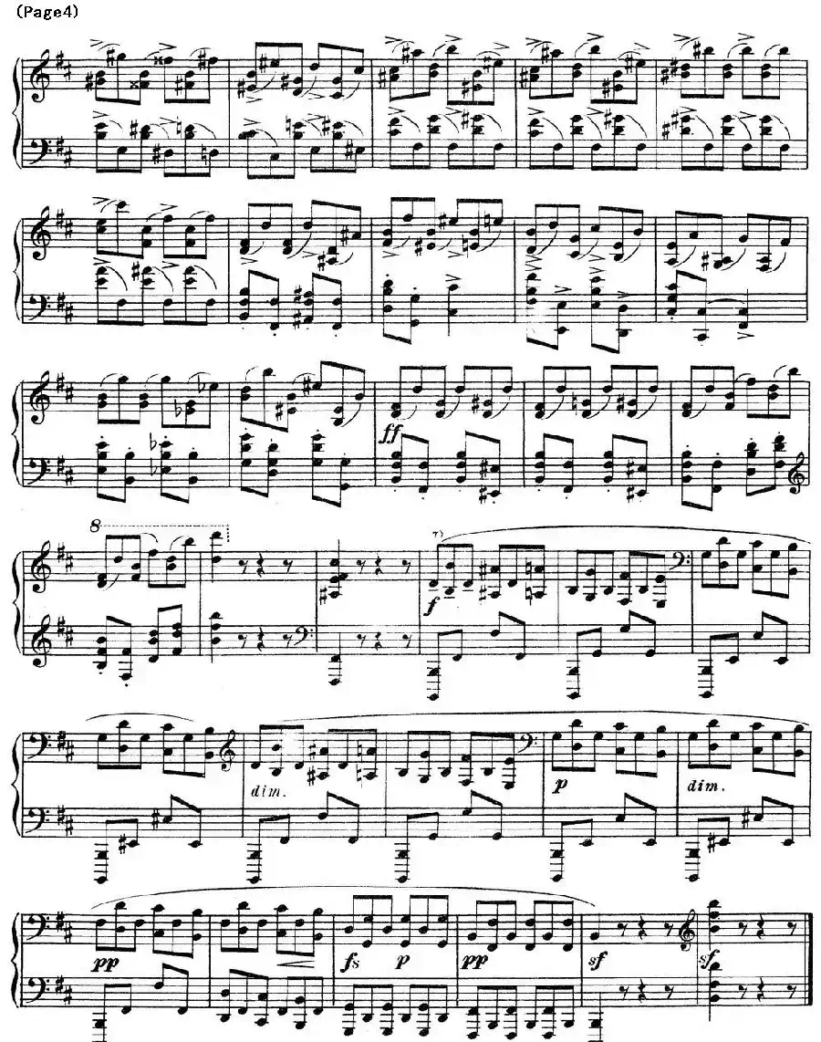 斯克里亚宾12首钢琴练习曲 Op8(No.3 Alexander Scriabin Etudes)