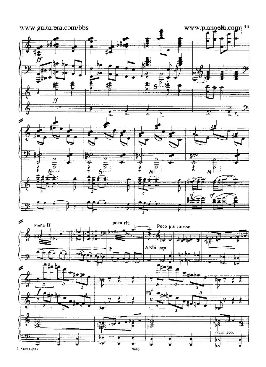 Piano Concerto in D-flat Major Op.37（降D大调钢琴协奏曲·Ⅱ·双钢琴）