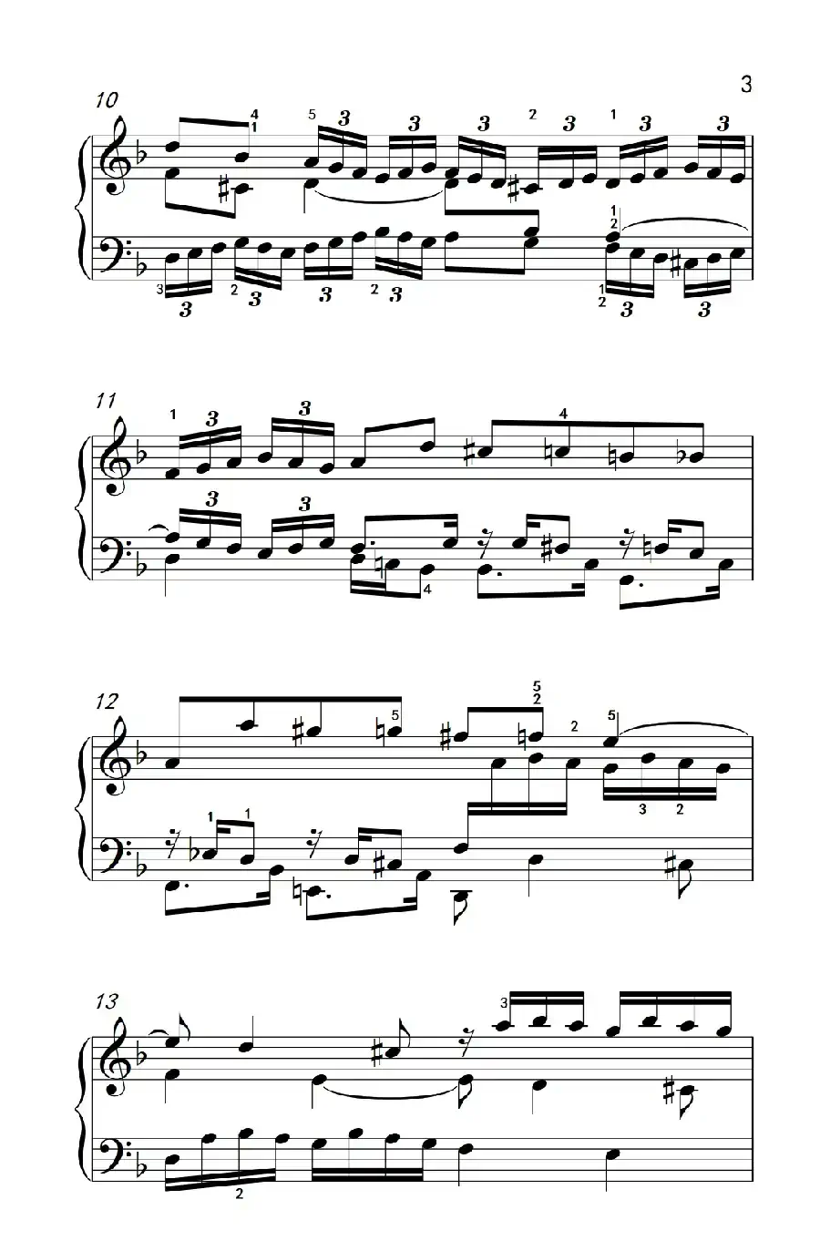 第八级1.d小调赋格曲（中央音乐学院 钢琴（业余）考级教程 7-9级）