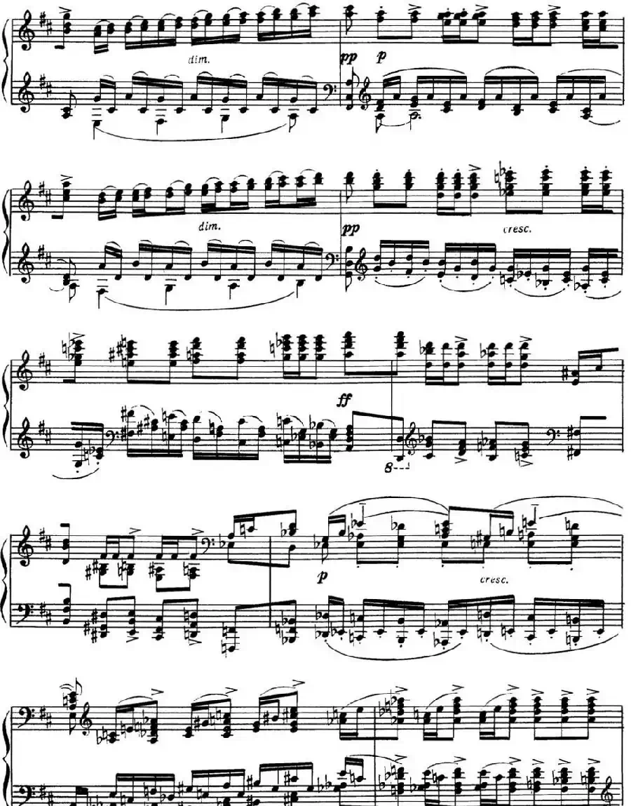 拉赫玛尼诺夫 音画练习曲17或18 Etudes tableaux Op.39 No.9