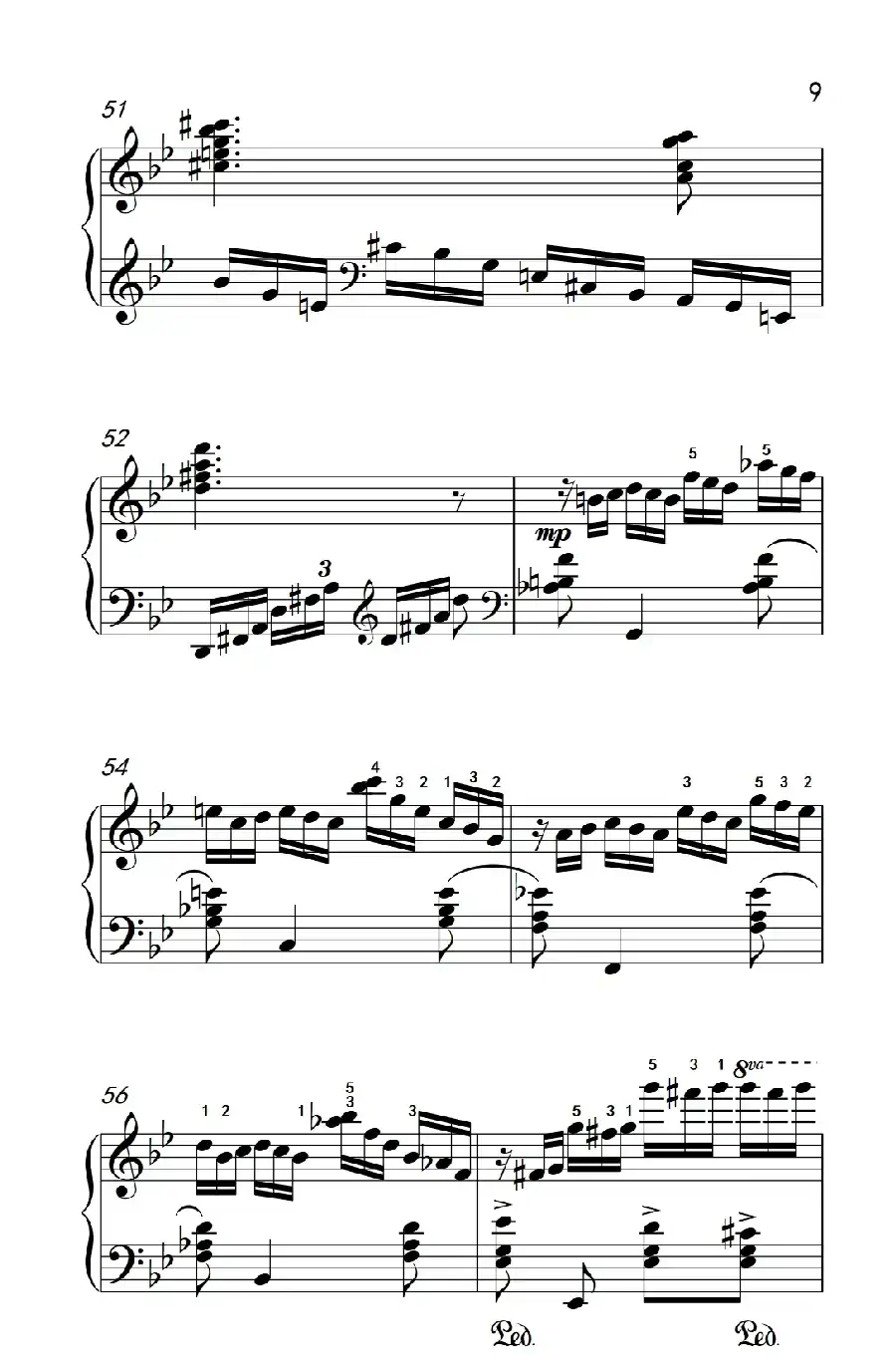 莫什科夫斯基 钢琴练习曲（第二首）