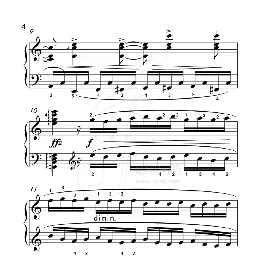 练习曲 1(克拉莫钢琴练习曲60首)