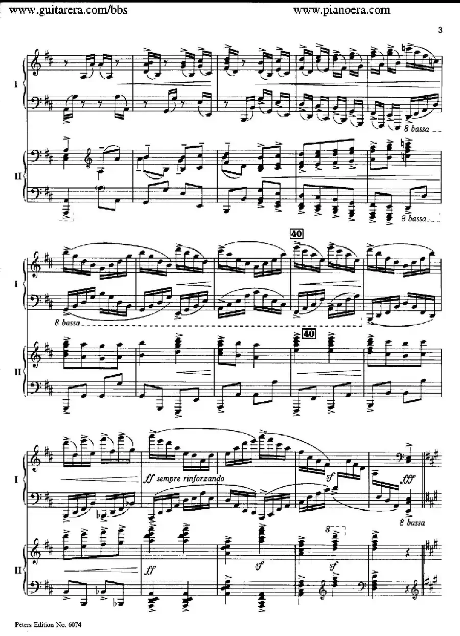 Rondo in D Major Op.87a（D大调回旋曲·双钢琴）