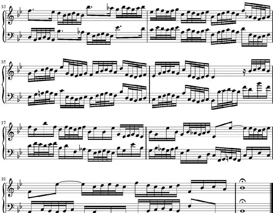 15首巴赫二部创意曲集(NO.14)