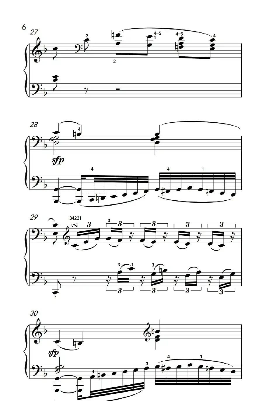奏鸣曲 Opus 2 Nr.1 第二乐章(贝多芬奏鸣曲集 1)