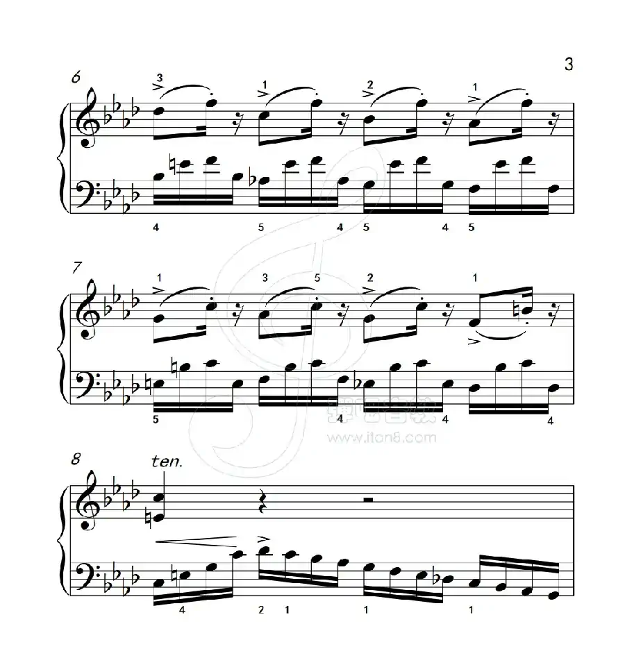 练习曲 8（克拉莫钢琴练习曲60首）