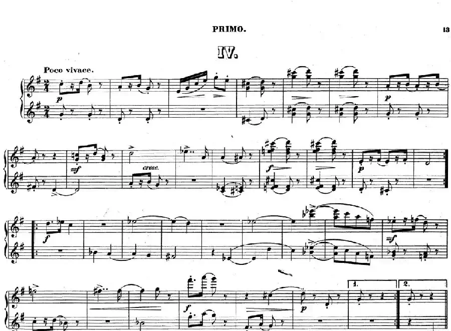 Zwolf Original-Compositionen fur Pianoforte zu 4 Handen Op.57（12首四手联弹小品·4）