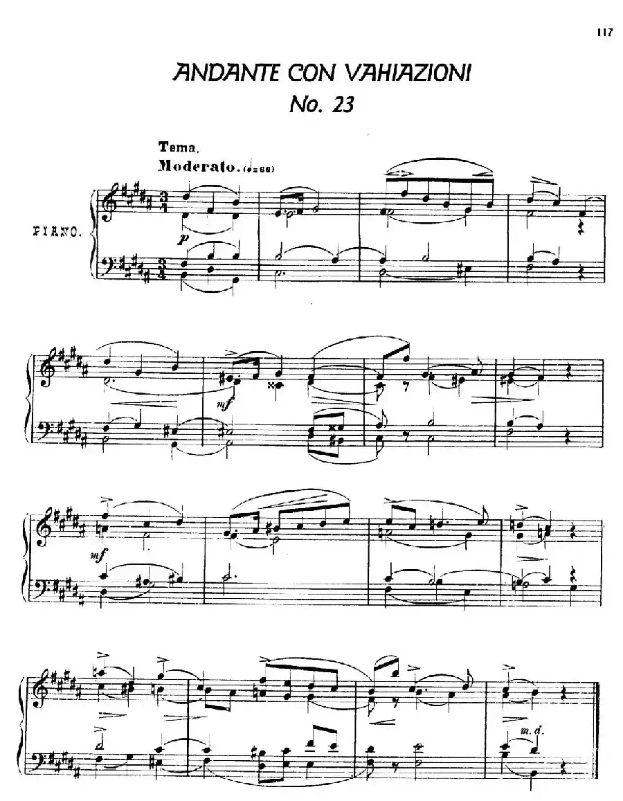 24 Characteristic Pieces Op.36（24首性格小品·23）