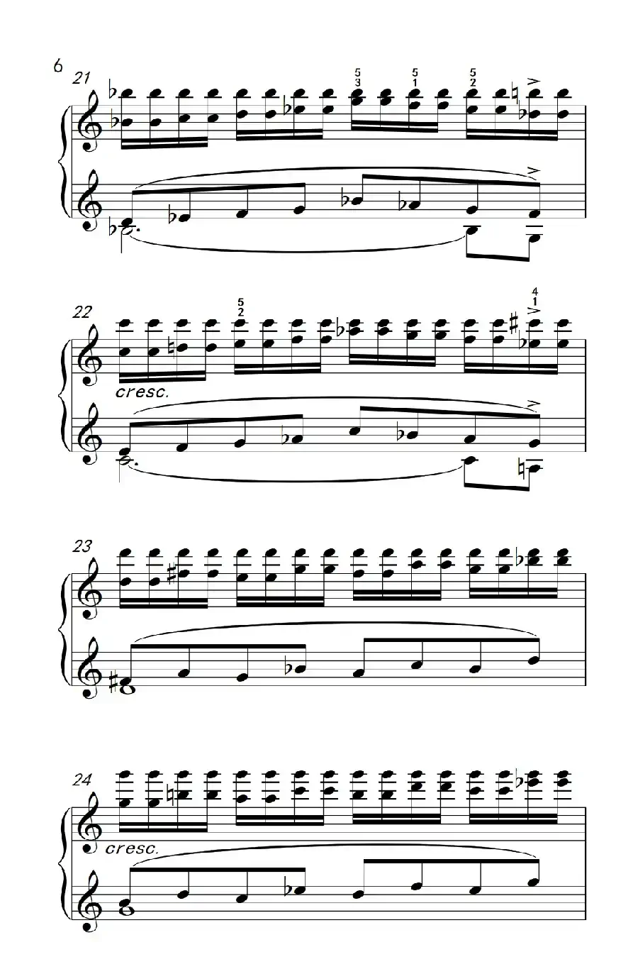 莫什科夫斯基 钢琴练习曲(第四首)