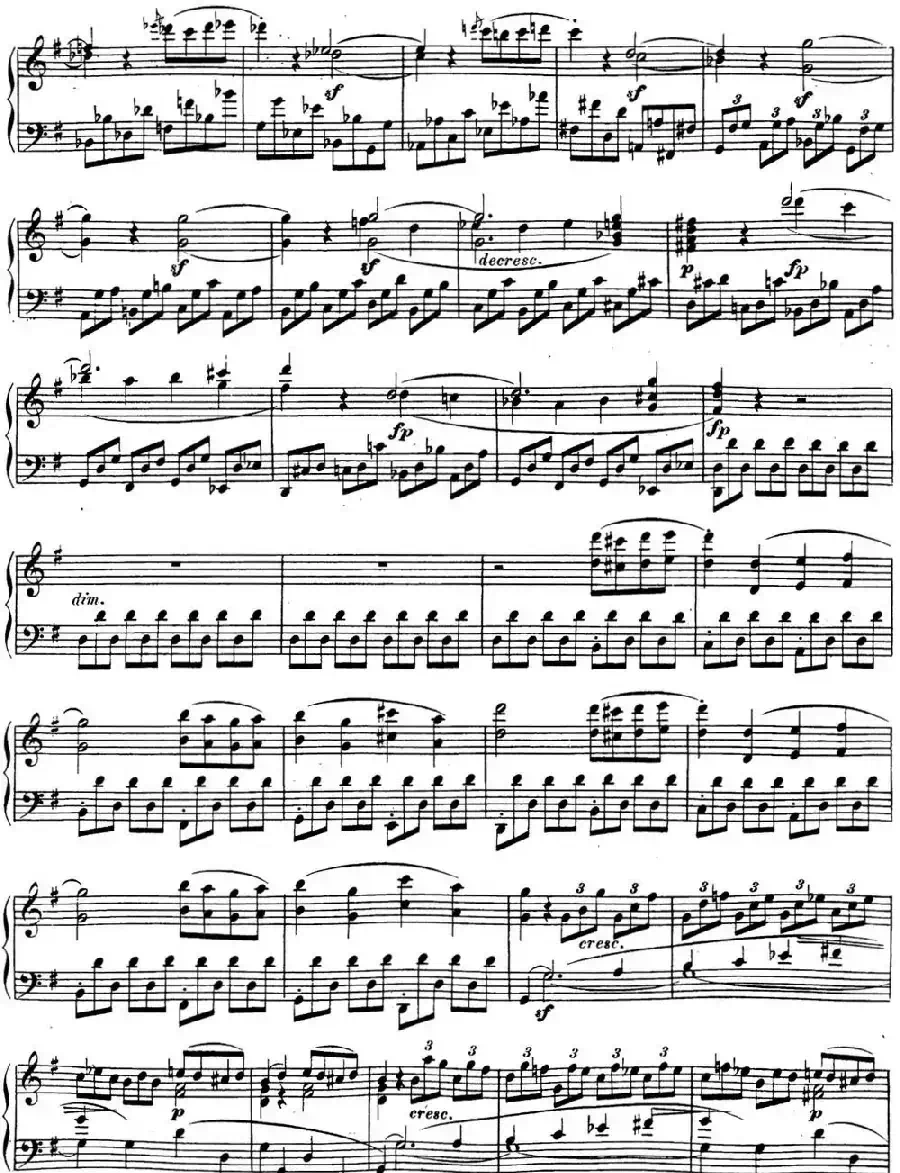 贝多芬钢琴奏鸣曲16 G大调 Op.31 No.1 G major