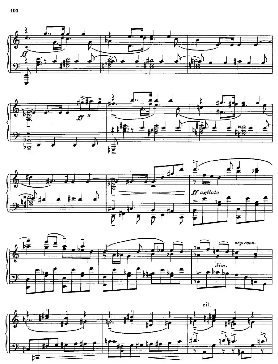 Prokofiev - Ten Pieces Op.12（普罗科菲耶夫-10首小品·5）