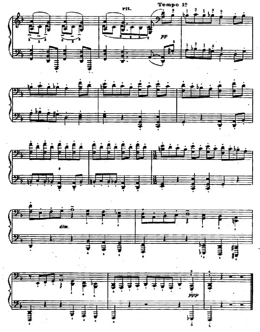 Ten Bagatelles Op.5（10首小品·2. d小调）