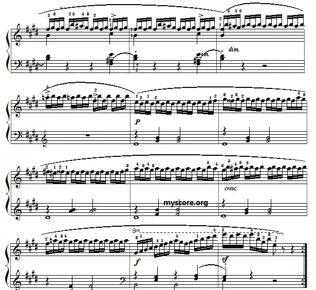 车尔尼（Czerny）849第22首曲谱及练习指导